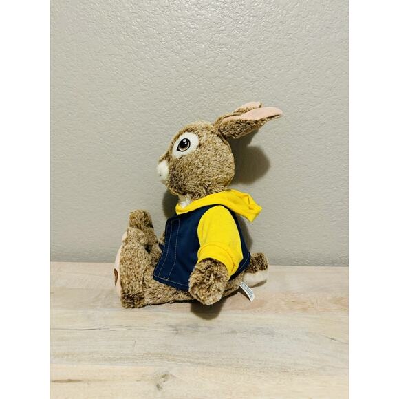 RARE Dan Dee Peter Rabbit 22” Plush In Yellow Hoodie & Blue Vest - Picture 3 of 6